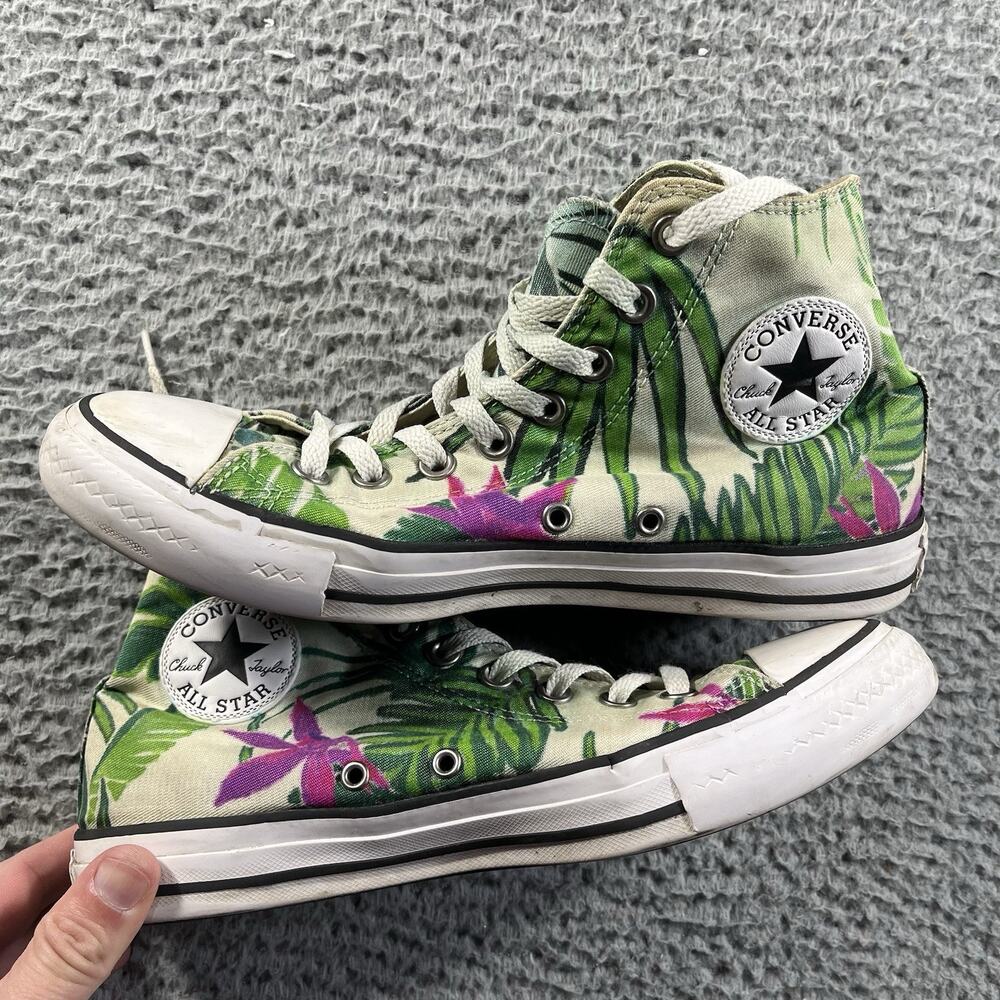 Converse Chuck Taylor All Star High Tropical Print Sneaker Men 7.5 Women 9.5